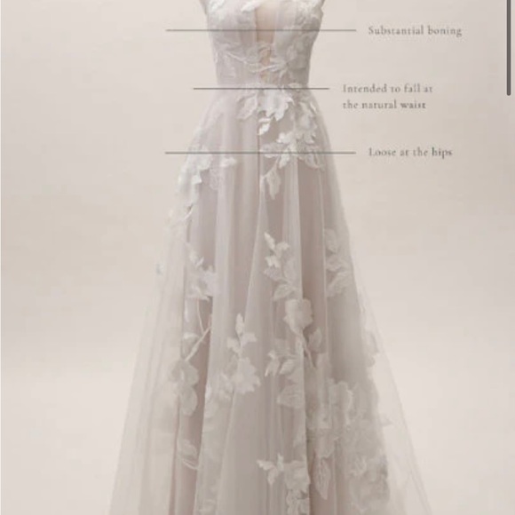 New, Unaltered, Size 16, Willowby by Waters Hutchinson Wedding Gown. - Picture 2 of 13